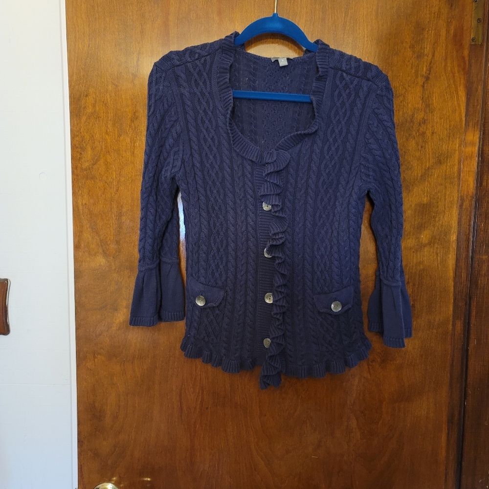 J. Jill Cardigan in Navy Blue
